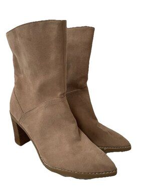 New Universal Thread Heel Boots Taupe Elaine Memory Foam Size 9.5 Tags
